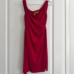 Nicole Miller Tank Style Mini Dress in Vibrant Red
